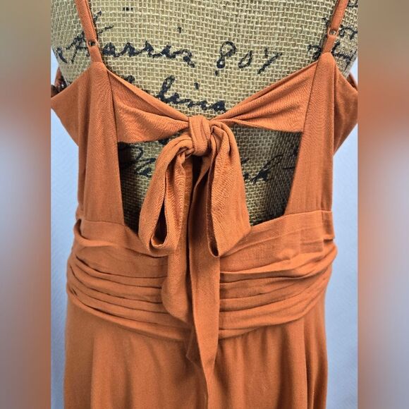 Urban Outfitters Linen Rayon Blend Sleeveless Dress Sz L - Picture 8 of 12